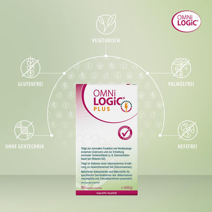 OMNi LOGiC PLUS, 90 porcijas (450 g), šķiedrvielas, ar glikomanānu, pulveris, veģetārs, bez glutēna