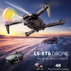 Goolsky drons ar 4K kameru, drona divu kameru lidojuma trases gravitācijas sensors žestu foto video augstuma noturēšana bezgalvas režīms RC kvadrokopters pieaugušajiem un bērniem