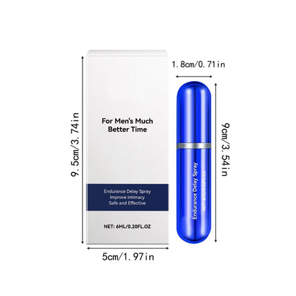 Delay Spray Für Mann,Potenzmittel Extra Stark Für Männer Sofortwirkung,Verzögerungsspray Mann Sex,Erektionshilfe Für Männer,delayspray Ideal Zur Förderung Der Intimität Von Paaren-6ML
