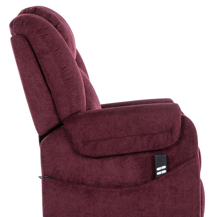 POLTRONE ITALIA Sofia 2 Motors PERSONALIZĒTS TV krēsls ar elektrisko piecelšanās palīglīdzekli Medicīnas ierīce 2 riteņi Mikroatsperu sēdeklis Netīrumus atgrūdošs senioru krēsls Relax krēsls Sarkans