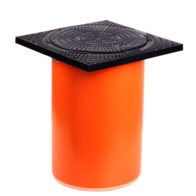 Teleskopiskā lūkas vāka kvadrātveida KG caurule DN 315 pārbaudes šahta teleskopiskā šahta pārbaudes vāks 40x40 pārbaudes šahta notekūdeņu šahta izsūknēšanas šahta sūkņa šahta (pārbaudes šahta bez ventilācijas)
