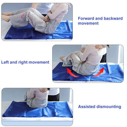 Gleittuch für Betttransfer,75x95cm Patiententransferbrett,Gleittuch für Bettlägerige,Transferboard Patientenlifter,Wiederverwendbares Gleittuch bei Bariatrischer Transfer,Transfer für ältere Menschen