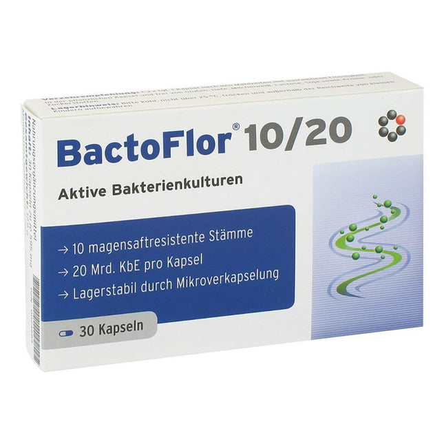 BACTOFLOR 10/20 kapsulas 30 gab.