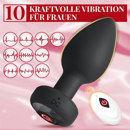Analplug# für frauen 3-Set Sex spielzeug für die Männer,Vibratorensets für Männer mit Vibration 10 Modis Analvibratoren für Mann Frauen Anal Plug Sexspielzeug Buttplug Anfänger/Profis Sex Toys