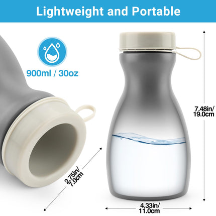 Vīriešu pisuāri ar gaismas vāku - 900 ml, vīriešu pisuārs ar skrūvējamu vāciņu un hermētisku vāku - augstas kvalitātes pārnēsājams pisuārs vīriešiem - praktiski kā gultas pudeles