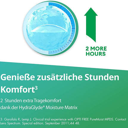 Opti-Free PureMoist kontaktlēcu šķīdums | Viena pudele | 1 x 300 ml