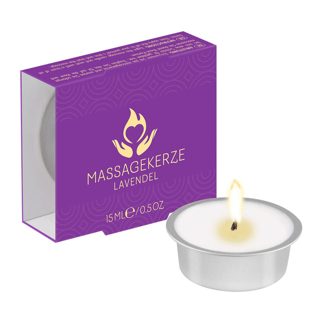 ICE masāžas svece ar lavandas aromātu | Relaksējoša aromterapija | Dāvana jūsu partnerim | Jutekliskām masāžām | Dabīgas sastāvdaļas | 15 ml