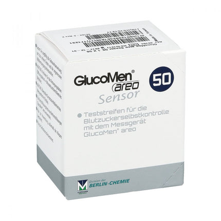 GlucoMen areo sensoru testa strēmeles, 50 gab.