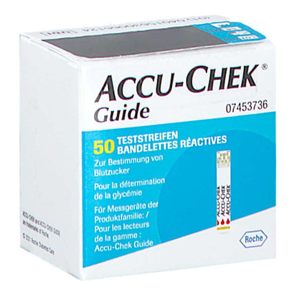 ACCU CHEK Guide testa strēmeles, 50 gab.