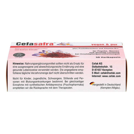 Cefasafra cietās kapsulas, 50 gab.