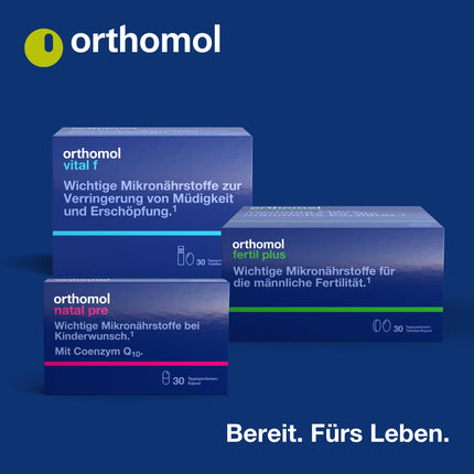 Orthomol Natal - Mikroelementi grūtniecēm un zīdīšanas laikā - ar folskābi, citiem vitamīniem un cinku - Granulas/Kapsulas, 30 dienas porcijas