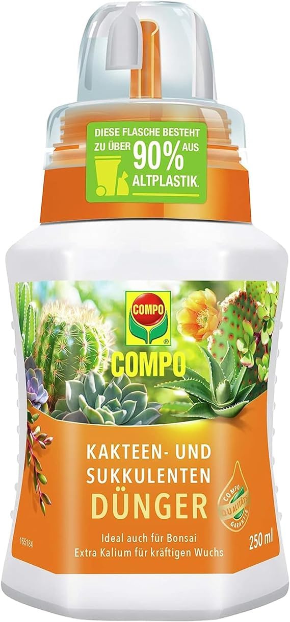 COMPO kaktusu un sukulentu mēslojums 250 ml, kaktusu mēslojums