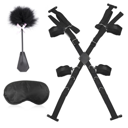 2023 Neu Liebesschaukel Sexschaukel Tür Kit mit Handschellen Sex Bett Fußfesseln & Augenmaske,BDSM Fesseln Sex Set Bondageset Fessel Set,BDSM Möbel Sex Möbel Sexspielzeug für Paare Extrem Sex