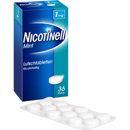Nicotinell sūkājamās tabletes 1 mg piparmētru
