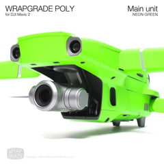 WRAPGRADE galvenās ierīces apvalks, kas saderīgs ar DJI Mavic 2 (NEON zaļš)