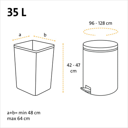 Swirl plīstizturīga un blīvējoša fiksācijas lente atkritumu maisiem 35 l (4 x 10 maisi), pilienizturīgi atkritumu maisi sadzīves atkritumiem, plīstizturīgi atkritumu maisi drošai noturēšanai uz atkritumu tvertnes