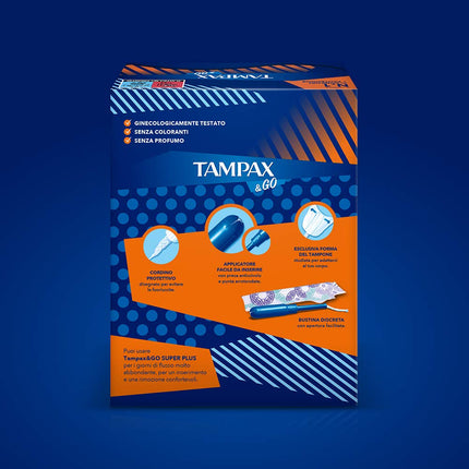 Tampax &amp; Go Super Plus x18 tamponi