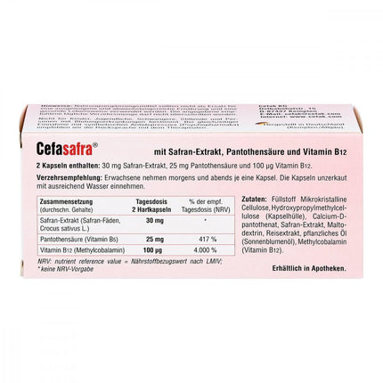 Cefasafra cietās kapsulas, 50 gab.