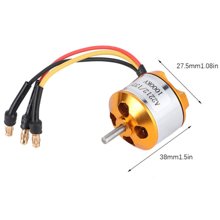 RC motora ESC bezkontaktu, 2212 1000KV motora 40A bezkontaktu ESC komplekts RC drona un helikoptera FPV modelim