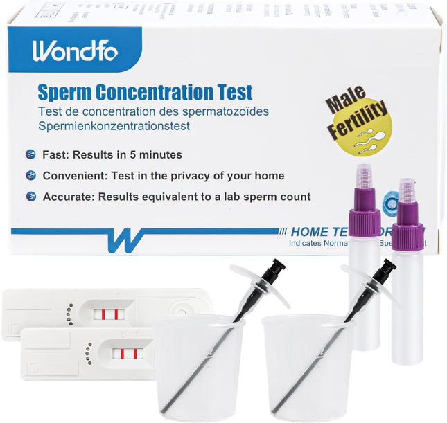 Wondfo spermas tests 2x auglības tests vīriešiem Spermas tests Spermas tests vīriešiem Spermas koncentrācijas tests Spermas skaita tests