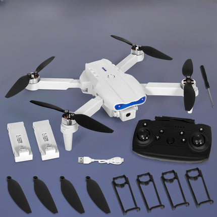 Drons ar 1080P HD kameru bērniem, WiFi FPV drons iesācējiem, RC kvadrokopters ar 2 baterijām, gravitācijas sensors, 3D apgriešanas režīms, pacelšanās/nosēšanās ar vienu pogu, augstuma noturēšanas režīms, bezgalvas režīms