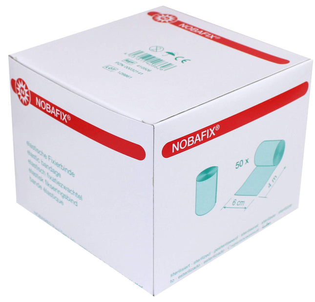 Nobafix marles saites 50 gab. fiksācijas saites no Nobamed (6 cm x 4 m)