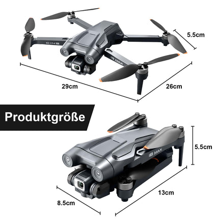 MINGPINHUIUS GPS drons ar 4K HD kameru, tālvadības kvadrokopters ar automātisku atgriešanos, 5G WiFi attēla pārraide, 50 min. Ilgs lidojuma laiks ar bezkontaktu motoru, augstuma saglabāšanas bezgalvas režīmu