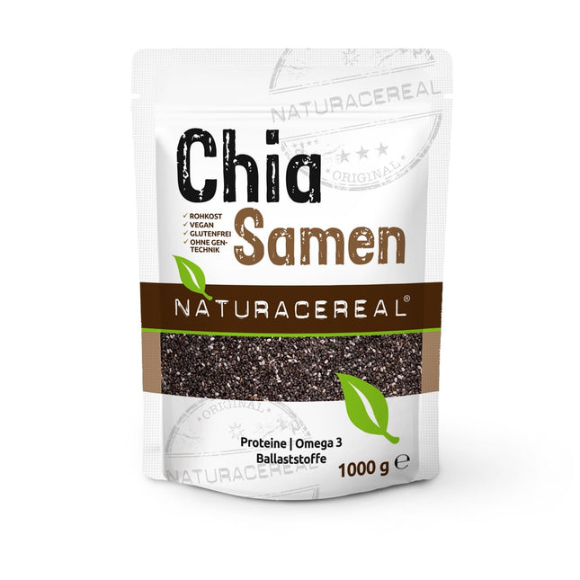 Naturacereal čia sēklas 1 kg – bagātas ar omega-3 taukskābēm, šķiedrvielām un augu olbaltumvielu avots, antioksidantu spēkstacija, ideāli piemērotas smūtijiem, pudiņiem un citiem ēdieniem – ētiski novāktas