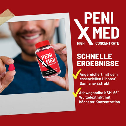 PENIXMED augļu želejkonfektes - Veiktspējas uzlabotājs aktīvam vīrietim - Ķiršu garša + Ašvagandas augsta deva - Premium Libid Love želejkonfektes vīriešiem - Vīriešu uztura bagātinātājs (1)