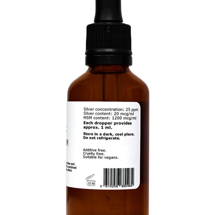 Sudraba MSM 25 (šķidrums) - 50 ml pipetes pudelīte
