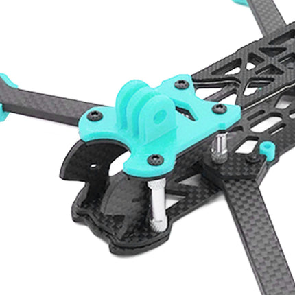 KENANLAN kvadrokoptera rāmja komplekts, FPV sacīkšu drona rāmis profesionāls 225 mm riteņu bāzes oglekļa šķiedras kvadrokoptera rāmis RC dronu piederumiem (zils)