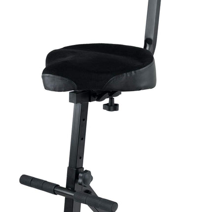 Klasiskais Cantabile ST-200 PRO stāvkrēsls, stāvkrēsla gludināšanas krēsls (ciets tērauda rāmis, gumijas kājas, sēdekļa augstums 5 līmeņos, regulējams no 57 līdz 81 cm, sēdekļa platība PxAxD: 41 x 8,5 x 37 cm) melns