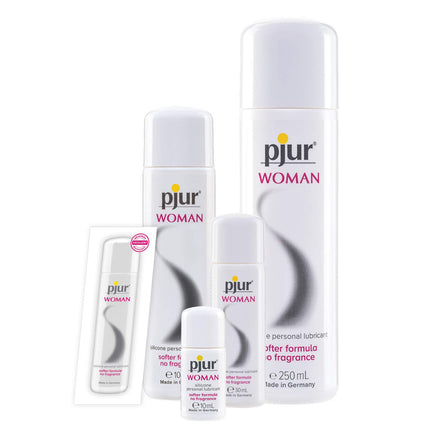 pjur WOMAN (100ml) - uz silikona bāzes veidots lubrikants sievietēm - tirpšanas sajūtai seksā un ilgākam baudījumam - ideāli piemērots jutīgai ādai