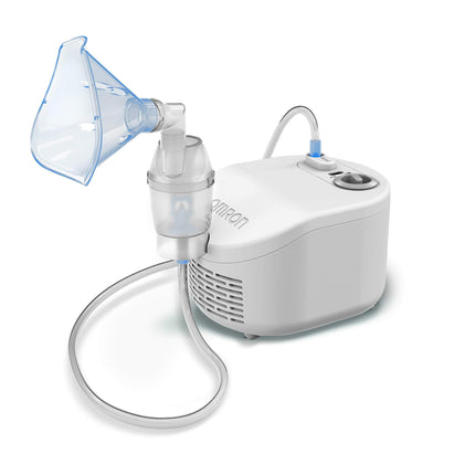 OMRON X101 Easy inhalators pieaugušajiem un bērniem – inhalators elpceļu slimību, piemēram, astmas, saaukstēšanās, alerģiju, vienkāršai ārstēšanai; Inhalators ar augstas kvalitātes piederumiem
