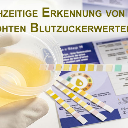 5 x One+Step diabēta tests I Teststrēmeles glikozes līmeņa noteikšanai asinīs I Diabēta agrīna atklāšana I Vienkāršs mājas tests I Papildu citu svarīgu veselības rādītāju paškontrole