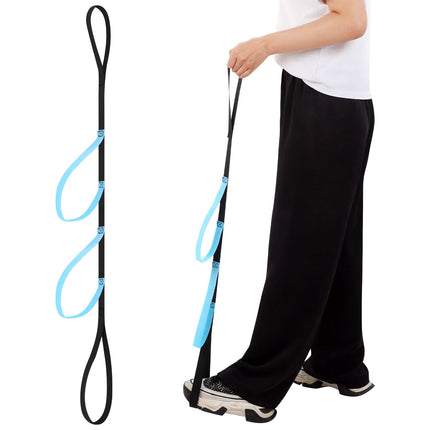 Kāju pacelšanas josta, kāju pacēlājs drošai pārvietošanās palīdzībai. 102 cm stāvēšanas palīglīdzeklis senioriem ar mīkstiem rokturiem lietošanai mājās no gultas, dīvāna, automašīnas.