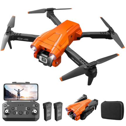 Mingfuxin salokāms drons ar kameru iesācējiem, RC kvadrokoptera drons ar lietotni WIFI FPV tiešraides video, augstuma noturēšana, bezgalvas režīms, vienas taustiņa pacelšanās un nosēšanās pieaugušajiem un bērniem