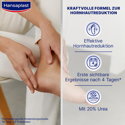 Hansaplast Anti Callus Intensive Cream (75 ml), pēdu krēms sacietējumu noņemšanai, mitrinošs sacietējumu krēms ļoti sausai ādai ar urīnvielu