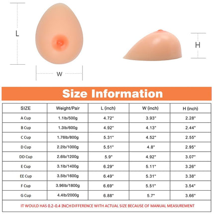 FESVINA pašlīmējošās silikona krūšu formas mākslīgās krūtis mastektomijas protēzēm transpersonu transdresseru cosplay A-Cup 500g/pāris