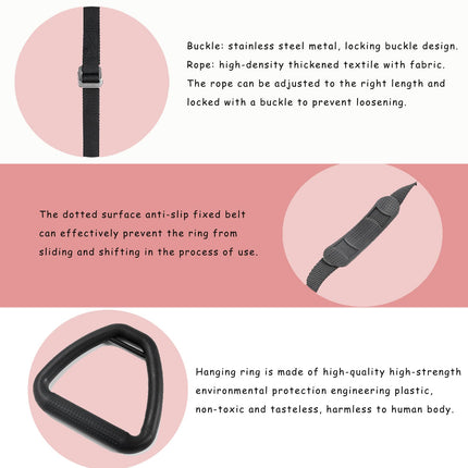 lqwidyf Gultas trapece vecāka gadagājuma cilvēkiem, kāpnes, gulta, palīdz pievilkt rokturus invalīdiem, pie griestiem stiprināma trapece gultas mobilitātes pārvietošanai, piemērota slimnīcai, guļamistabai, gulta, mobilā