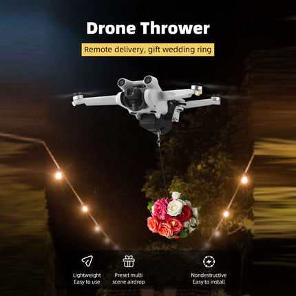 VBESTLIFE RC Drone Thrower Dropper, viegla 2.4G Drone Airdrop sistēma ar USB uzlādi un tālvadības pulti MINI 3 PRO