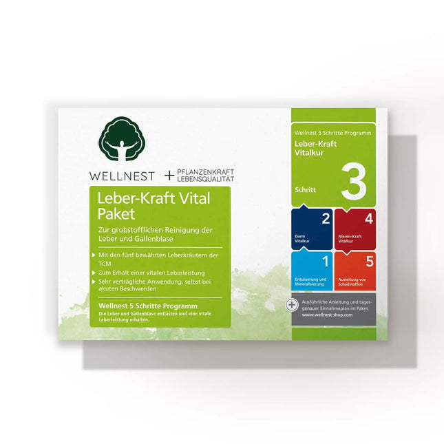 Wellnest Liver Power Detox ārstēšanas pakete (detoksikācijas ārstēšanas pakete 40 dienu aknu attīrīšanai saskaņā ar TCM) - 100% augu izcelsmes - viegli lietojams - ļoti efektīvs aknu un miega traucējumu gadījumā