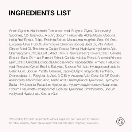 ANUA 10% niacinamīda + 4% traneksāmskābes serums, keramīds, hialuronskābe, B12 vitamīns, dabīga krāsa, jutīgai ādai, korejiešu stikla ādai, bez smaržvielām (30 ml)