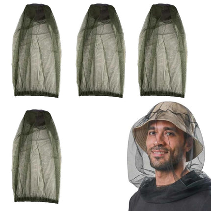 EIHI biškopja cepure, maskēšanās tīkls, moskītu tīkls, galva, 4 gabali, maskēšanās, biškopība, biškopis, pretodu, bišu kukaiņu, mušu maska, cepure, cepure ar galvas tīklu, sejas aizsardzība, āra makšķerēšanas aprīkojums