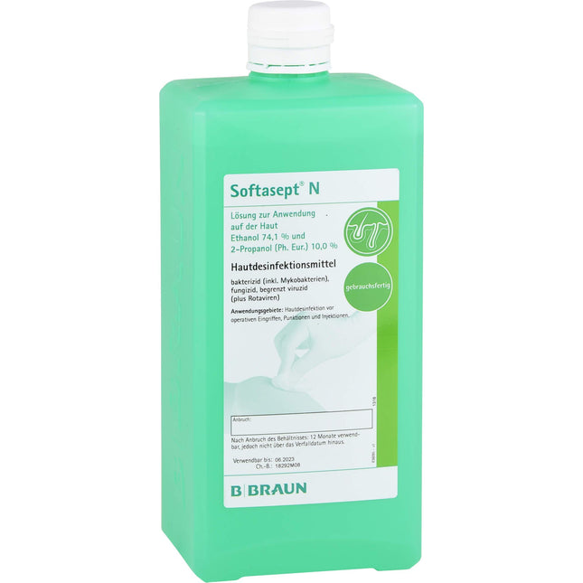 Softasept N ādas dezinfekcijas šķīdums, 1000 ml šķīdums