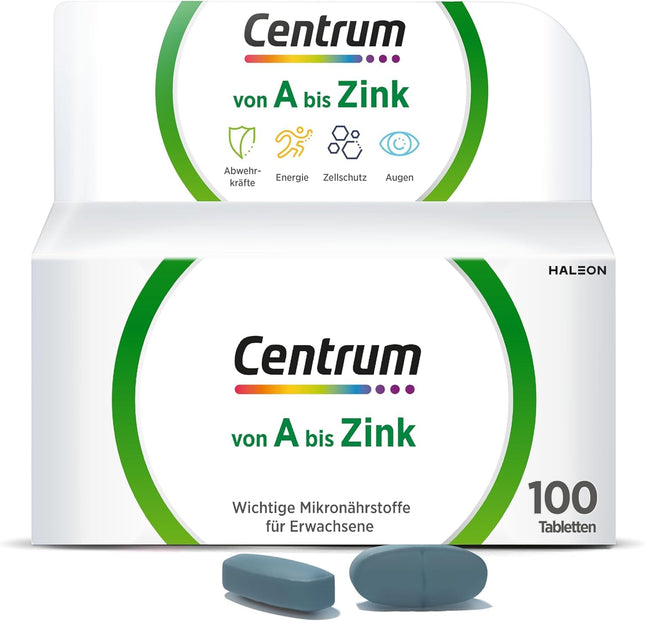 Centrum No A līdz cinkam, 100 gab. - Augstas kvalitātes uztura bagātinātājs pilnvērtīgai ikdienas mikroelementu piegādei - Iepakojums var atšķirties