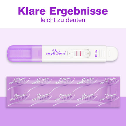 Easy@Home 5 x grūtniecības testi agrīnai grūtniecības pārbaudei: īpaši jutīgs grūtniecības tests 10 mSV/ml - uzticams agrīnas grūtniecības tests ar augstu precizitāti - 5 HCG testi