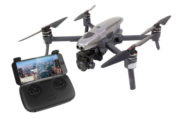 Walkera 15001000 Vitus pārnēsājamais kvadrokoptera RTF FPV drons ar 4K UHD kameru, šķēršļu noteikšanu, GPS, aktīvo izsekošanu, DEVO F8S tālvadības pulti, akumulatoru un lādētāju