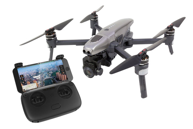 Walkera 15001000 Vitus pārnēsājamais kvadrokoptera RTF FPV drons ar 4K UHD kameru, šķēršļu noteikšanu, GPS, aktīvo izsekošanu, DEVO F8S tālvadības pulti, akumulatoru un lādētāju