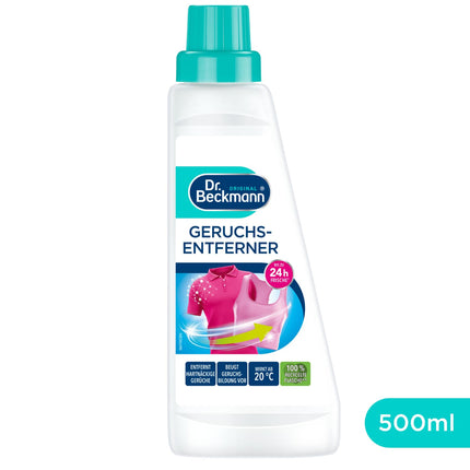 Dr. Beckmann smaku noņēmējs | noņem spītīgas smakas dziļi šķiedrās | aktivizē svaigumu | ar patīkamu aromātu | 1x 500 ml